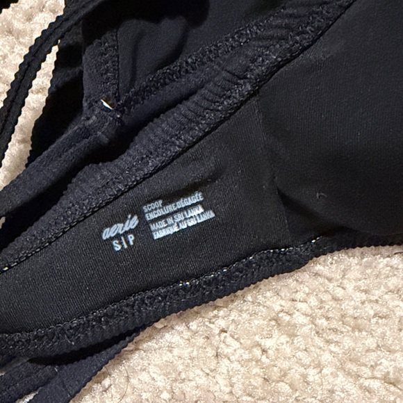 Black Ruched Bikini Top - Picture 2 of 2